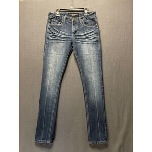 Raw Blue Jeans Women's Straight Leg sz 28x30 Vintage-Inspired casual chic‎